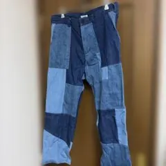 FDMTL ファンダメンタル パッチワーク デニム パンツ - メルカリ