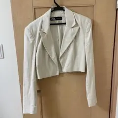 ZARA ショートジャケット アイボリー