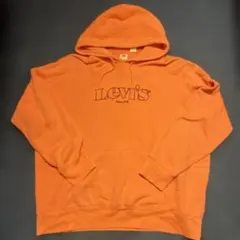 LEVI'S XL オレンジ色フーディパーカー