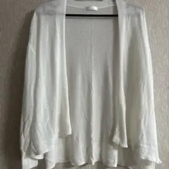 シューラルー　接触冷感　ホワイト カーディガン 長袖