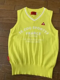 le coq sportif イエロー Vネック ベスト L