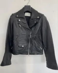 【E】PUBLIC TOKYO ラムレザーダブルライダース レディース 1 美品のサムネイル