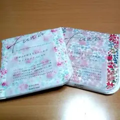【新品未使用】Fuwa マイクロボアハンカチ 2枚セット 花柄のサムネイル