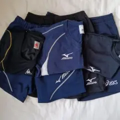 Mizuno 吸汗速乾 VネックTシャツ・ショートパンツセット