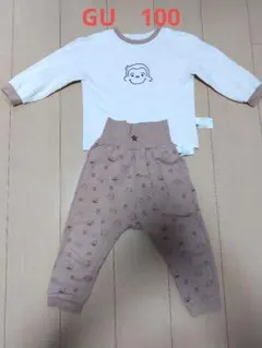 GU おさるのジョージ パジャマ 100cm