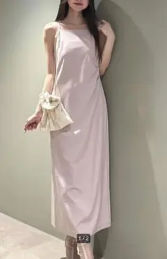 SNIDEL スナイデル サイドタックＩラインキャミワンピース　2024SS