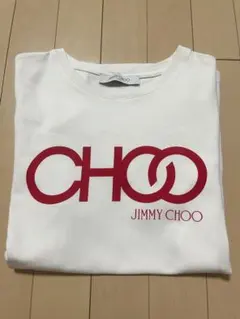 JIMMY CHOO ロゴプリント 半袖Tシャツ ホワイト