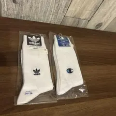 専用‼️90s デッドストック adidas×champion ソックス　SET
