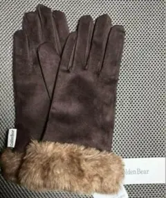 【新品】5) Golden Bear 　レディース 手袋　ブラウン