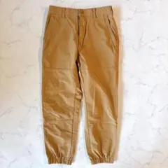 UNIQLO ユニクロ XS メンズ ジョガーパンツ ジャージー ブラウン
