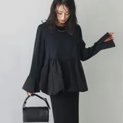 バルーンペプラムドッキングトップスのサムネイル