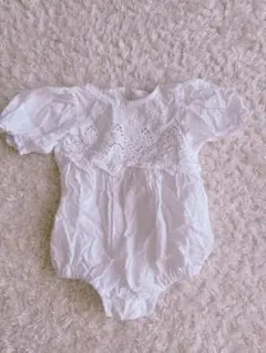 韓国子供服　monbebe レースロンパース S