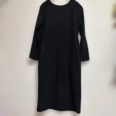 ニットワンピース 黒