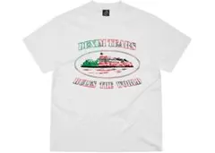 CORTEIZ x DENIM TEARS Tシャツ sサイズ ステッカー付き - メルカリ