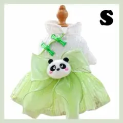 【在庫処分セール】ペットドレス 犬服 パンダ チュールスカート ワンピース