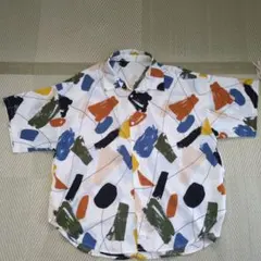 SPRAY PREMIUM アブストラクトパターン 半袖シャツ マルチカラー