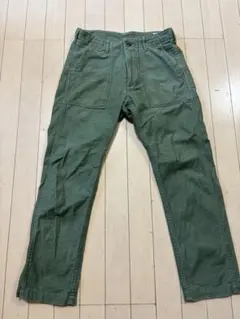 orSlow オアスロウ ベイカーパンツ ファティーグ コットンサテン S