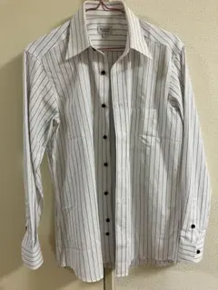 RAGGIO ストライプ柄 長袖Yシャツ S