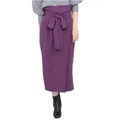 新品 KBF+ ウエストリボンラップスカート