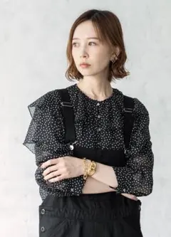 IENA イエナ　ドットヨーリューフリルブラウス【注意事項あり】