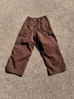 ブラウン ワークパンツ