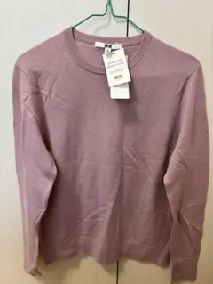 ユニクロ エクストラファインメリノクルーネックセーター 新品タグ付き