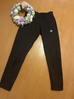 adidas 黒 レディースジャージパンツ(^^)