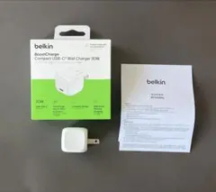belkin BoostCharge Compact 30W USB-C充電器