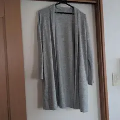 ユニクロ グレー ロングカーディガン 長袖 Mサイズ