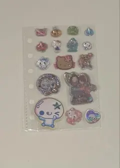 シール台紙くちぱっち、めめっち、うるおいちゃん、みるみるちゃん シールおすそ分け