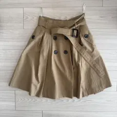 BLUE LABEL CRESTBRIDGE フレアスカート 38 ベージュ