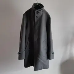 green label relaxing メリノウール　スタンドカラーコートL