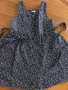 CROWN BANBY MINI ノースリーブワンピース 花柄 ネイビー　130のサムネイル