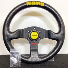 モモ コンペティション 35φ レザー 美品 ホーンボタン ネジ6本付 モモ コンペティション 35φ レザー 美品 ホーンボタン ネジ6本付