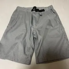 Columbia チェック柄 ショートパンツ グレー系