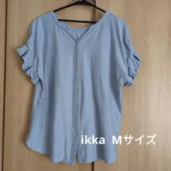 ikka　フレンチスリーブカットソー　Mサイズのサムネイル