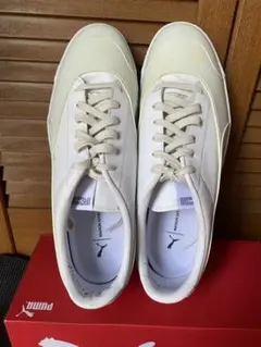希少 PUMA × Maison Kitsune 刺繍 レザー スニーカー 25 希少 PUMA × Maison Kitsune 刺繍 レザー スニーカー 25 靴