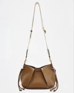 ZARA レザーショルダーバッグ