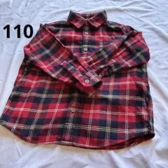 ユニクロ　フランネルチェックシャツ　110