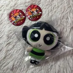 パワーパフガールズ 一番くじ 刺繍缶バッジ バターカップ ブロッサム