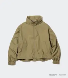 新品☆ユニクロ　UNIQLO レディースコットンブルゾン☆カーキ☆XLサイズ