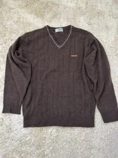 【 古着 】crocodile Ｖネックニット 茶