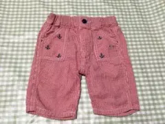 MIKI HOUSE レッドチェックショートパンツ 90