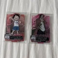 一番くじ ワンピース 赤髪海賊団　アクリルスタンド　ルフィ　ヒグマ