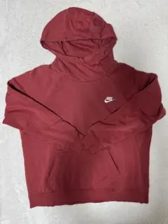 NIKE フード付きパーカー　レッド系　XLサイズ　古着　美品