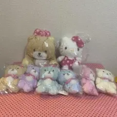 サンリオ　ハローキティ&タイニーチャムぬいぐるみ　8体セット　コンプ品