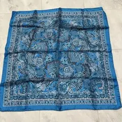 新品 イタリア製 LELLE バンダナ ボタニカル 花柄 スカーフ シルク