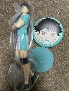 ハイキュー　タイトーくじ　及川徹　ラストワンフィギュア　缶バッジ
