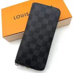 ルイヴィトン ダミエ グラフィット ヴェルティカル ノワール 黒 長財布