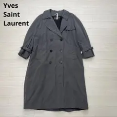 超美品　イブサンローラン　スプリングコート　黒　日本製 2025年最新】Yves Saint Laurent レディース トレンチコート